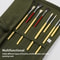 ArtistPro Paint Brush Holder Roll Up Canvas Organizer with Slots for Watercolor, Gouache & Calligraphy Tools