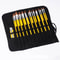 ArtistPro Paint Brush Holder Roll Up Canvas Organizer with Slots for Watercolor, Gouache & Calligraphy Tools