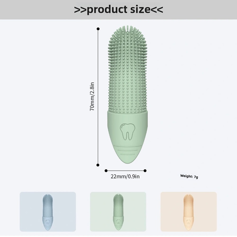 PawFresh Silicone Dog Toothbrush for Gentle Pet Dental Care