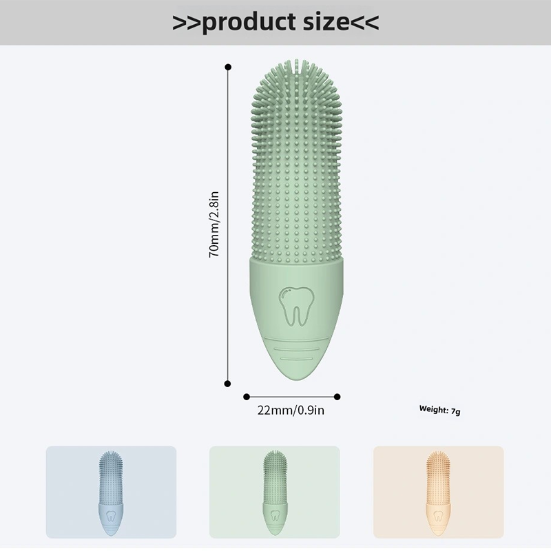 PawFresh Silicone Dog Toothbrush for Gentle Pet Dental Care