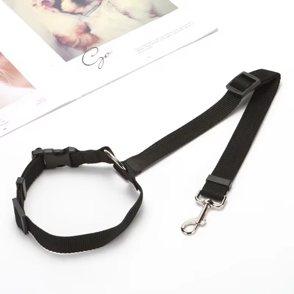 Premium Adjustable Dog Car Seat Belt & Harness Leash for Safe Backseat Travel