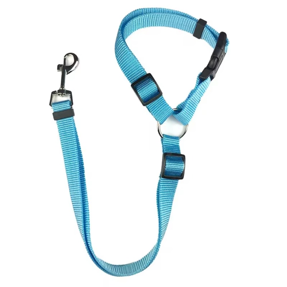 Premium Adjustable Dog Car Seat Belt & Harness Leash for Safe Backseat Travel