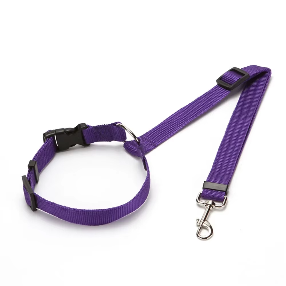 Premium Adjustable Dog Car Seat Belt & Harness Leash for Safe Backseat Travel