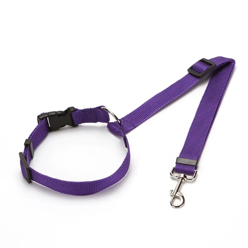 Premium Adjustable Dog Car Seat Belt & Harness Leash for Safe Backseat Travel