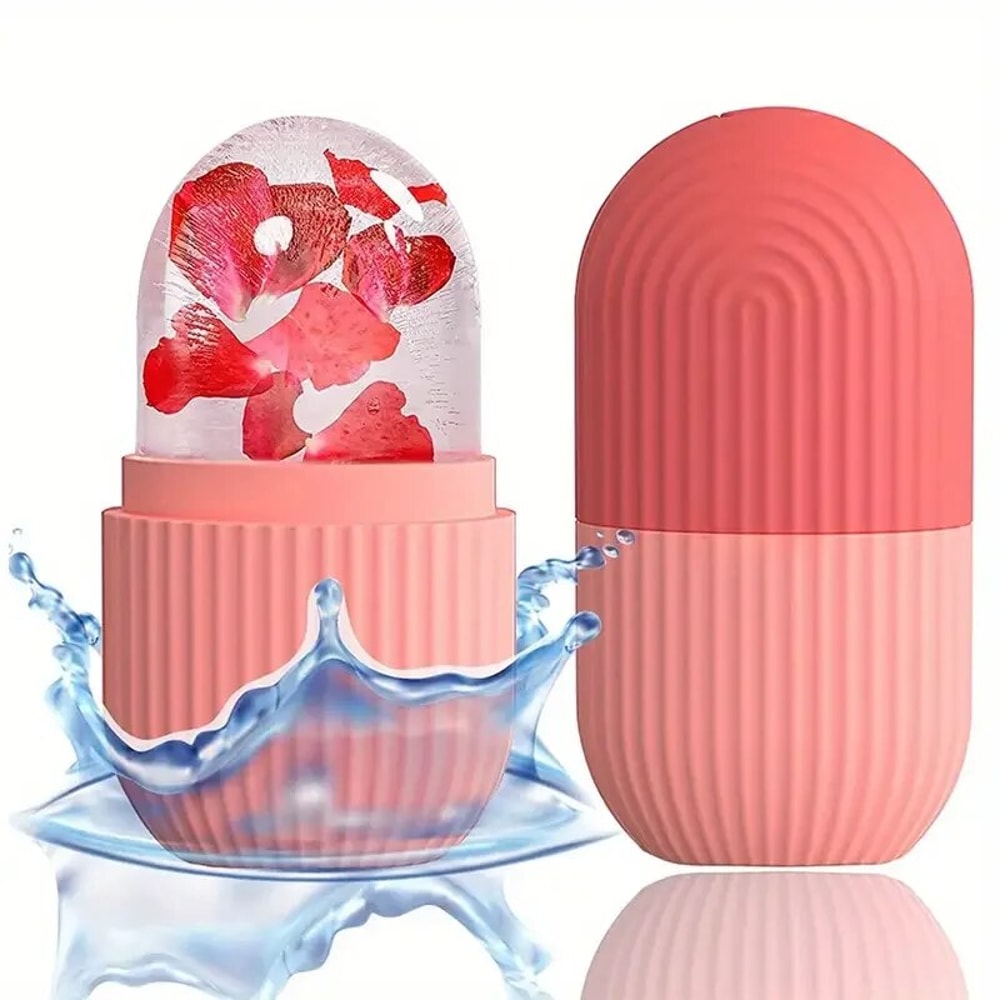 CryoGlow Ice Face Roller Massager For Depuffing Skin Tightening Facial Contouring 7