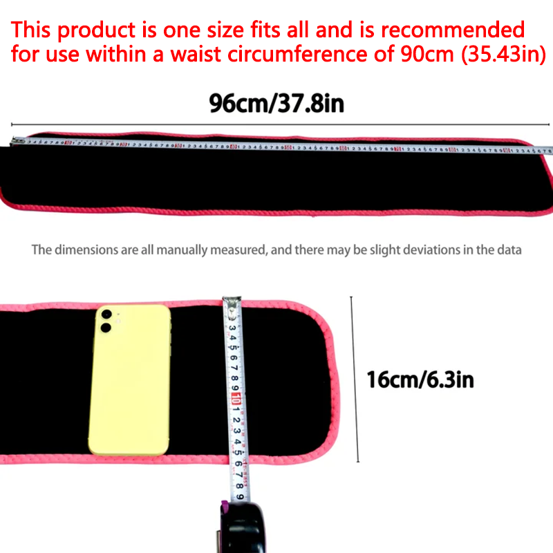 SweatCore Sauna Waist Trimmer Belt for Women & Men Weight Loss Training Support