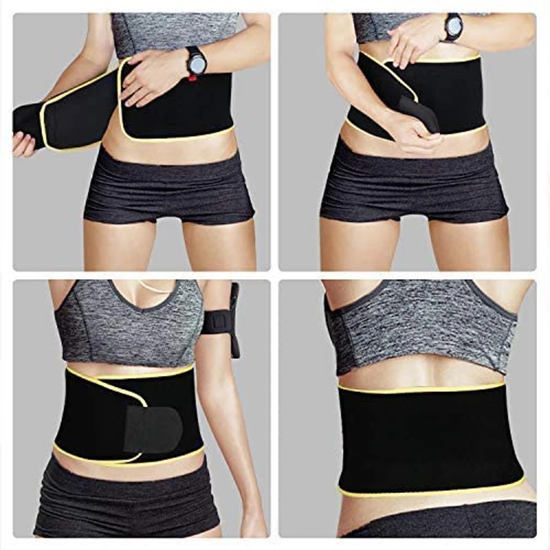 SweatCore Sauna Waist Trimmer Belt for Women & Men Weight Loss Training Support