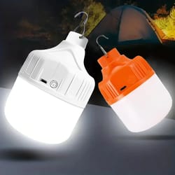 glowtrail usb rechargeable led camping light bulb with lighting modes