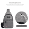 Men Waterproof Outdoor Fanny Pack Large Capacity Waist Bag with Adjustable Strap