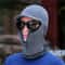 Men Windproof Outdoor Winter Knit Hat with Ear Protection and Visor Scarf Warm Cycling Winter Cap