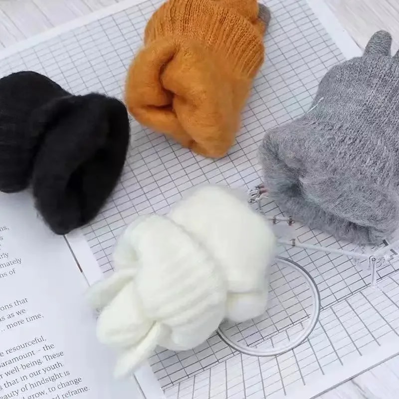 Winter Touch Screen Knit Gloves For Men Women Warm Stretch Driving Cycling Gloves 5