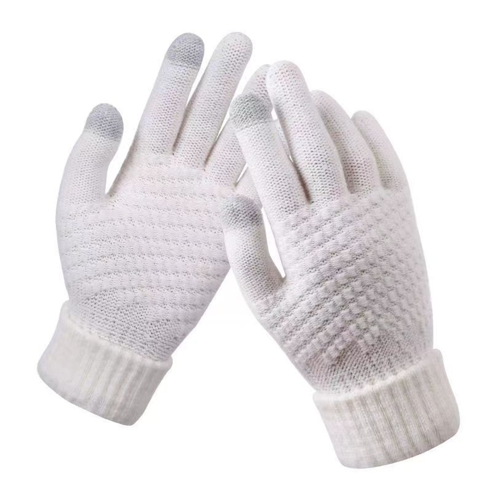 Winter Touch Screen Knit Gloves For Men Women Warm Stretch Driving Cycling Gloves 6