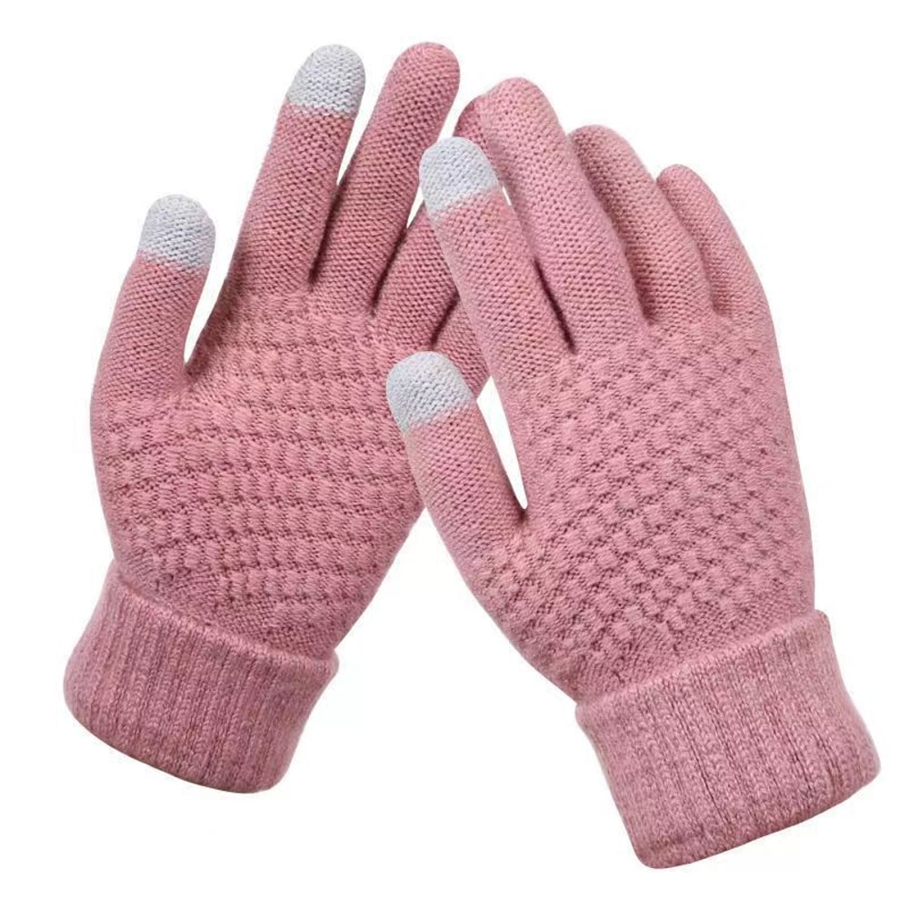 Winter Touch Screen Knit Gloves For Men Women Warm Stretch Driving Cycling Gloves 9