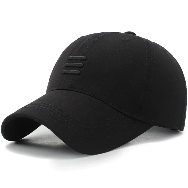 Three Stripe Cotton Dad Hat Adjustable Baseball Cap for Men & Women