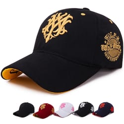 flame totem embroidered baseball cap adjustable snapback hat for men & women