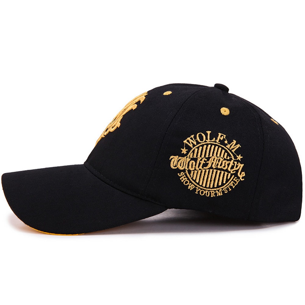 Flame Totem Embroidered Baseball Cap Adjustable Snapback Hat for Men & Women