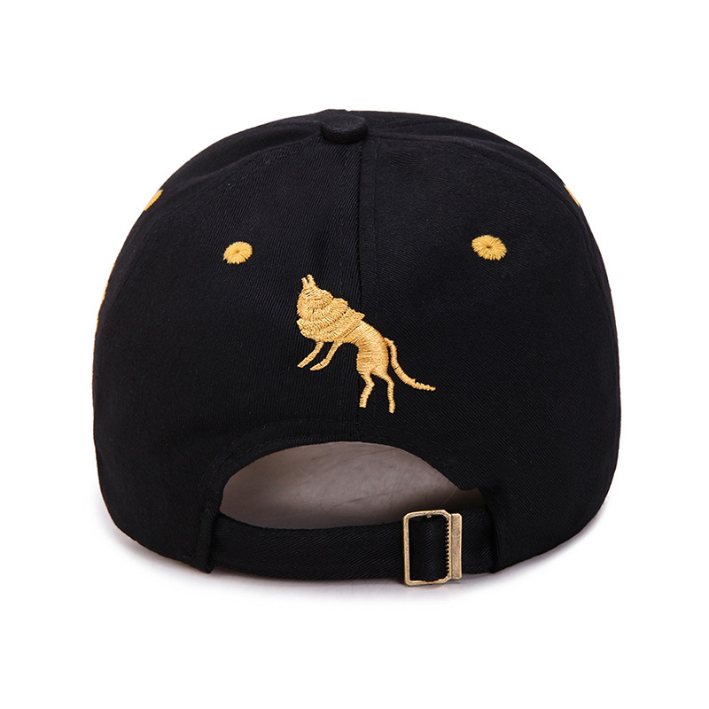 Flame Totem Embroidered Baseball Cap Adjustable Snapback Hat for Men & Women