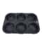 Cavity Silicone Hamburger Bun Mold Pan Non Stick Reusable Burger Bread Baking Mold
