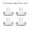 PVC Pipe Corner Connectors Set Way Tee Elbow Fittings for DIY Frames