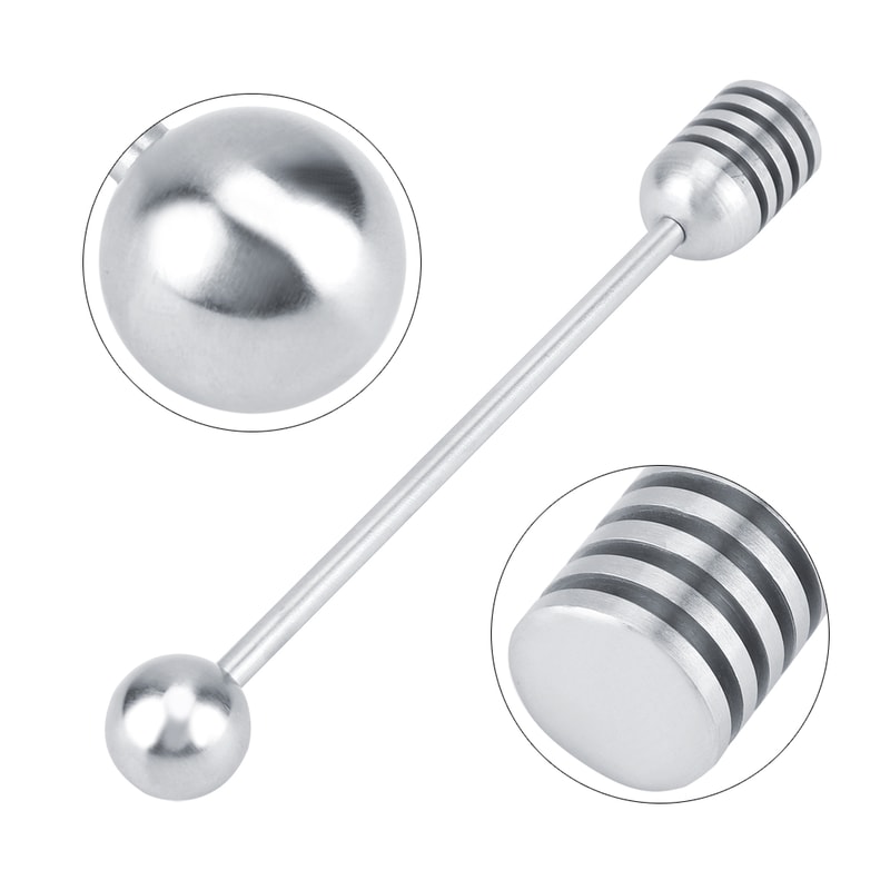 Premium Stainless Steel Honey Dipper Spoon for Honey, Syrup & Beverage Mixing