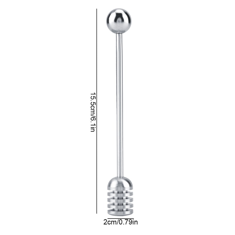 Premium Stainless Steel Honey Dipper Spoon for Honey, Syrup & Beverage Mixing