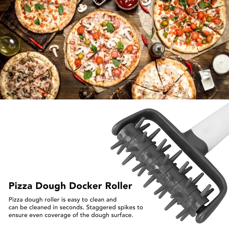 Pro Pizza Dough Docker Roller for Perfect Crispy Pizza Crusts