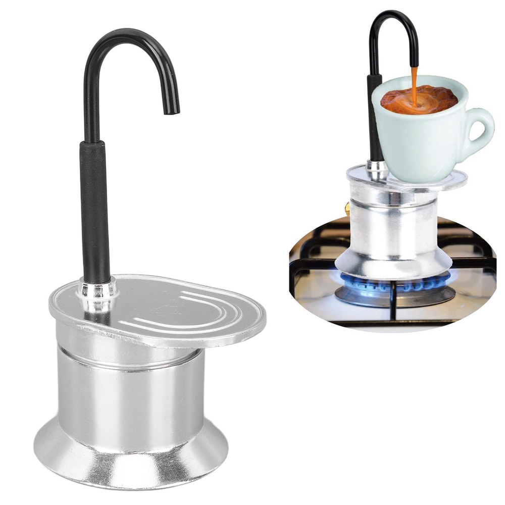 Portable Italian Espresso Moka Pot 50ml Travel Coffee Maker
