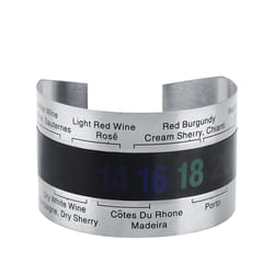 winetemp snap collar thermometer for wine bottles with lcd temperature display