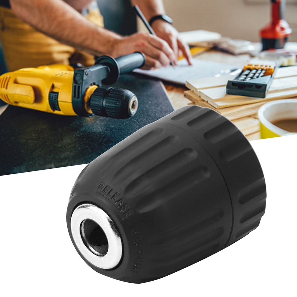 Self Tightening Keyless Drill Chuck Adapter for Electric Drills, Lathes & Milling Machines