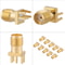 Precision SMA Female PCB Mount RF Connector Set Pack Ohm Brass Socket Jacks
