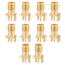 Precision SMA Female PCB Mount RF Connector Set Pack Ohm Brass Socket Jacks