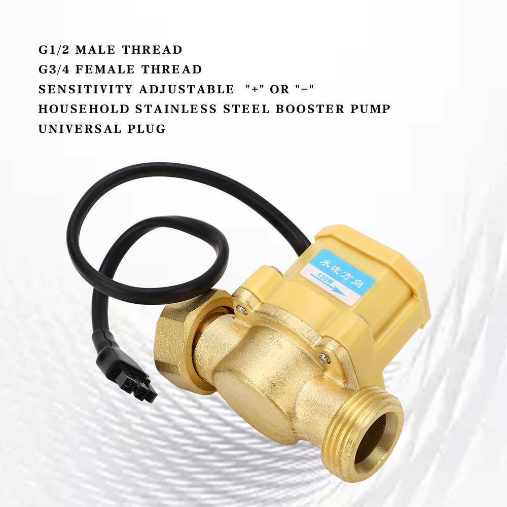 Smart Brass Water Pressure Booster Pump Switch With Dry Run Protection Flow Controller 3