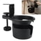 Rotating Clip On Desk Cup Holder for Coffee Mugs & Water Bottles