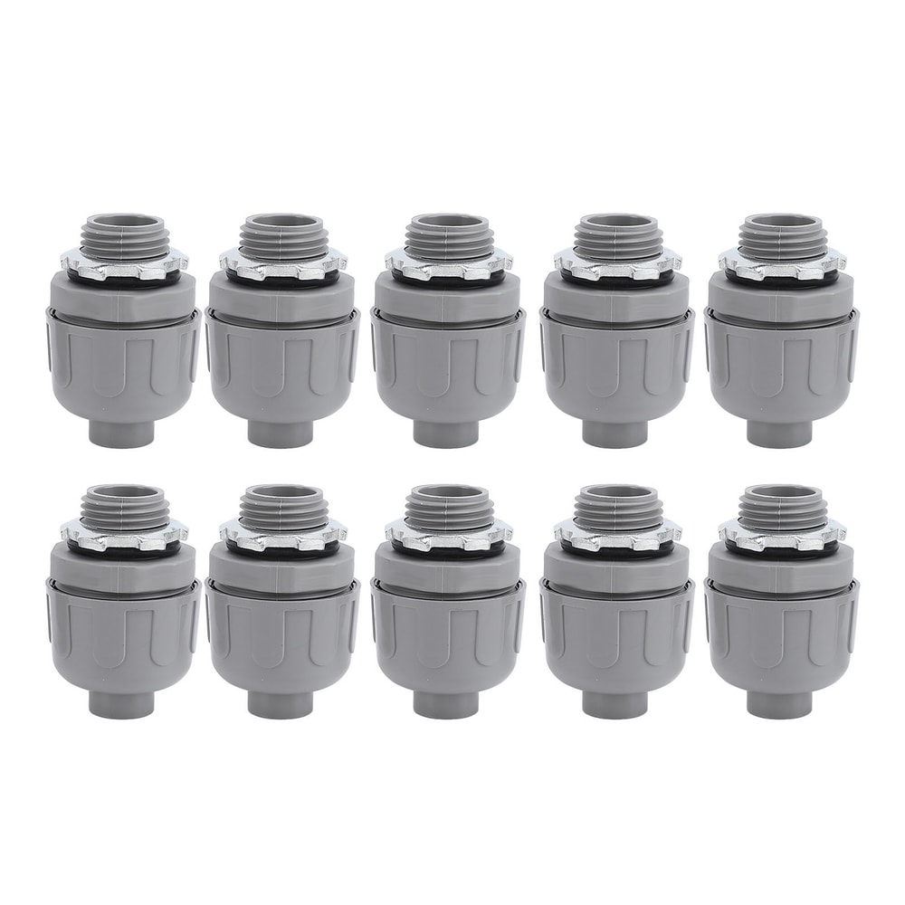 Pack Liquid Tight Conduit Connector Nylon NPT Electrical Fittings for Outdoor Wiring
