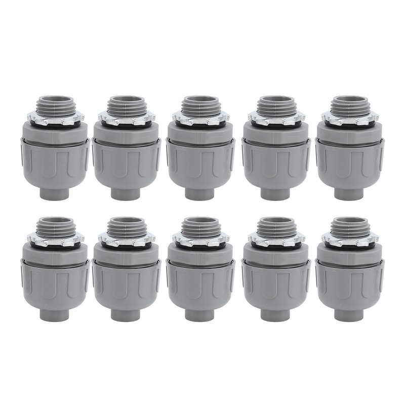 Pack Liquid Tight Conduit Connector Nylon NPT Electrical Fittings for Outdoor Wiring