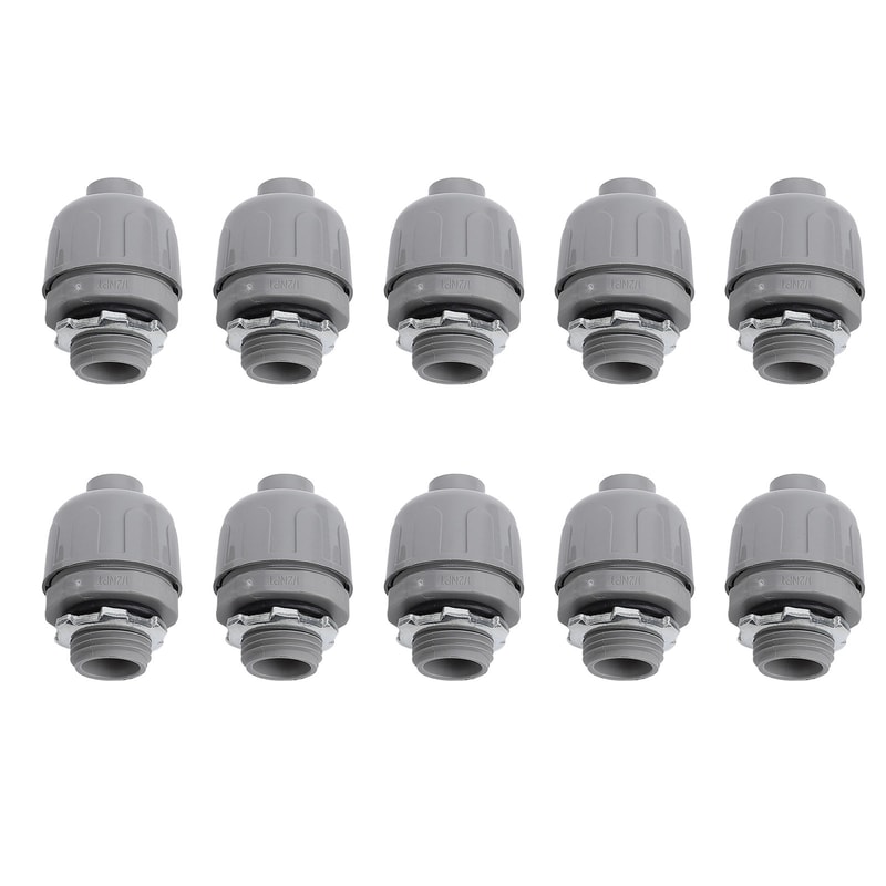 Pack Liquid Tight Conduit Connector Nylon NPT Electrical Fittings for Outdoor Wiring