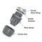 Pack Liquid Tight Conduit Connector Nylon NPT Electrical Fittings for Outdoor Wiring