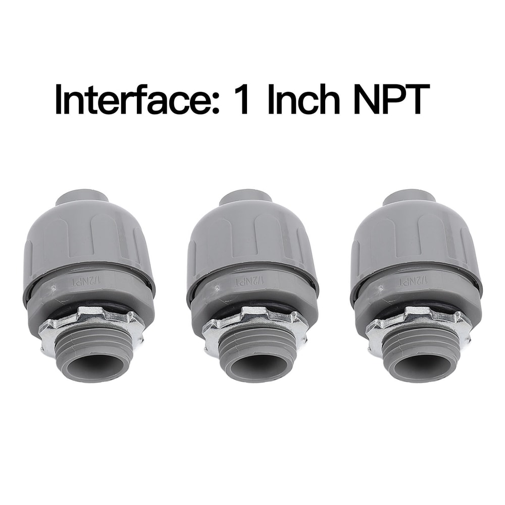 Pack Liquid Tight Conduit Connector Nylon NPT Electrical Fittings for Outdoor Wiring