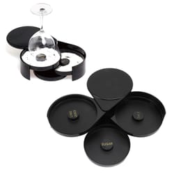professional tier bar glass rimmer for cocktails, margaritas & home bartending