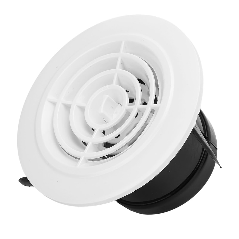 Adjustable Round Air Vent Cover for Bathroom, Kitchen & Soffit Ventilation