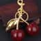 Cherry Bliss Keychain Charm – Cute Cherry Keychain, Bag Charm & Key Ring Accessory