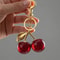 Cherry Bliss Keychain Charm – Cute Cherry Keychain, Bag Charm & Key Ring Accessory