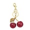 Cherry Bliss Keychain Charm – Cute Cherry Keychain, Bag Charm & Key Ring Accessory