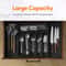 Adjustable Expandable Utensil Drawer Organizer Tray Kitchen Flatware Silverware Storage 1