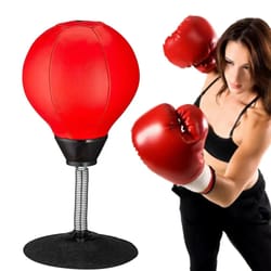 deskstrike reflex boxing trainer suction cup boxing reflex ball for speed, focus & fun