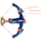 RapidShot Kids Soft Foam Crossbow Blaster Set with Shot Launcher for Outdoor Backyard Games