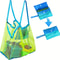 Kids Large Mesh Beach Toy Bag Durable Sand Toy Storage With Pockets 0