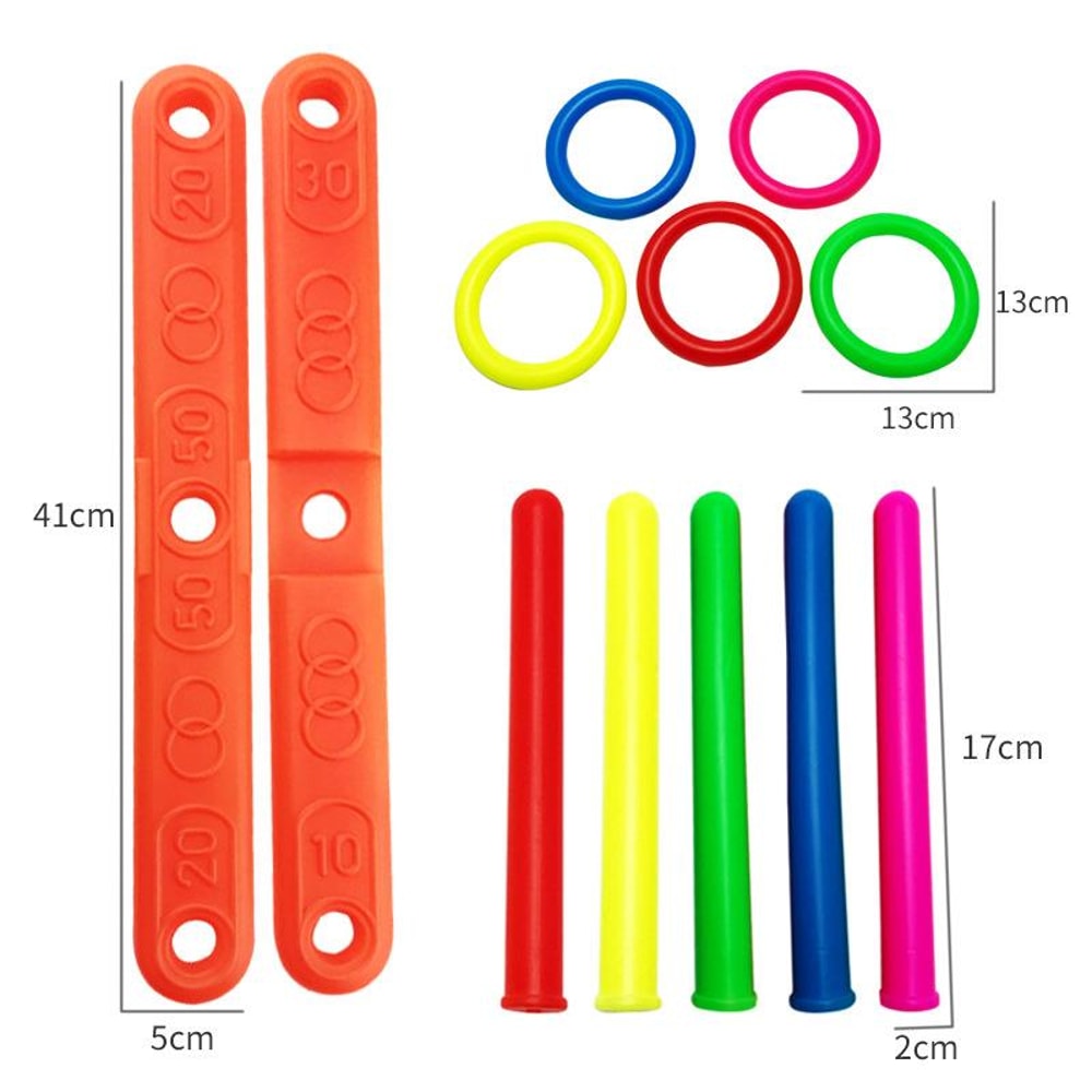 Kids Ring Toss Game Stacking Toy Outdoor Fun Parent Child Interactive Play Set 2