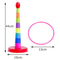 Kids Ring Toss Game Stacking Toy Outdoor Fun Parent Child Interactive Play Set 3
