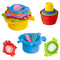 Montessori Stacking Bath Cups Toy Set for Toddlers Beach & Water Play